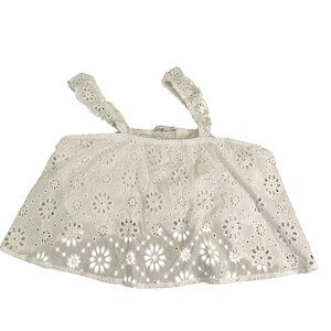 Womens Eyelet Lace Crop Top 3XL Celebrity Pink Festival Beach Boho